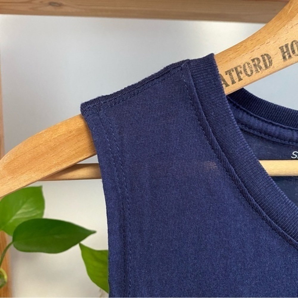 Spiritual Gangster Navy Blue Love Muscle Tank Top - Picture 5 of 13